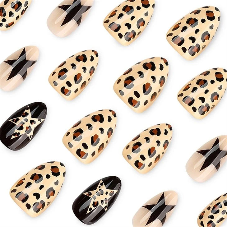 Mixed Pattern Animal Print Press On Nails factory